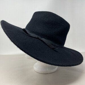 Brixton Ashley Felt Hat Black Wool One Size Womens‎ Festival Boho